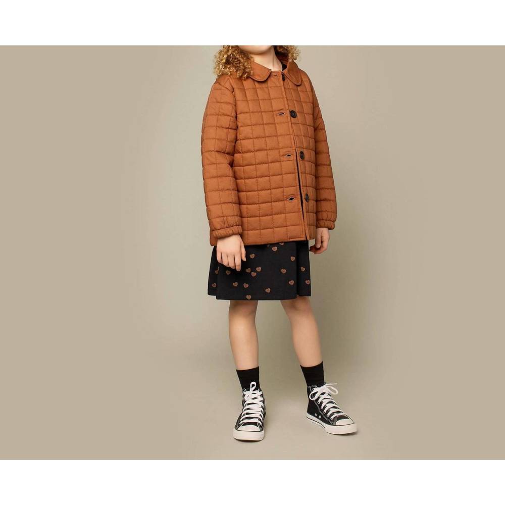 NEW MILES THE LABEL diamond quilted rawhide jacket in brown - Picture 2 of 3